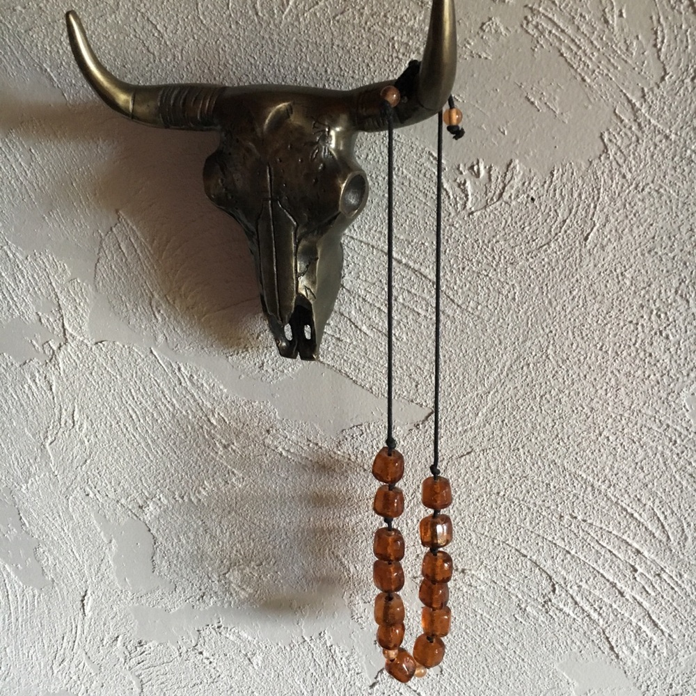 World market chunky beaded necklace